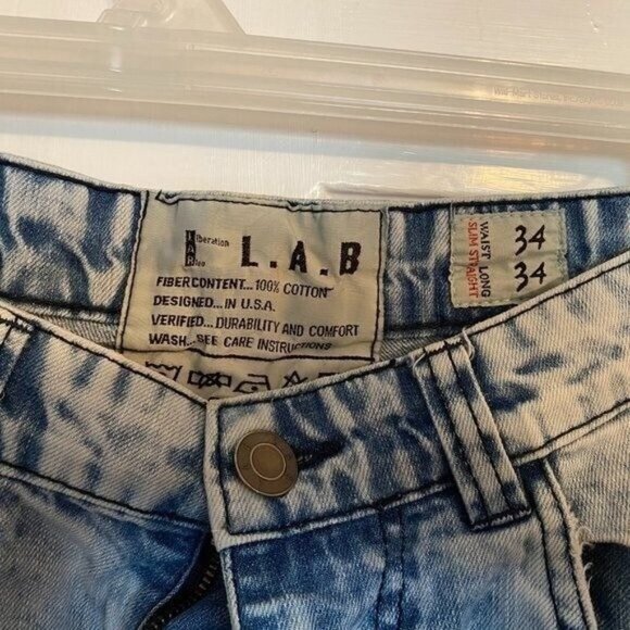 Liberation A Bleu L.A.B Denim Jeans Mens Size 34 x 34 - Picture 3 of 6